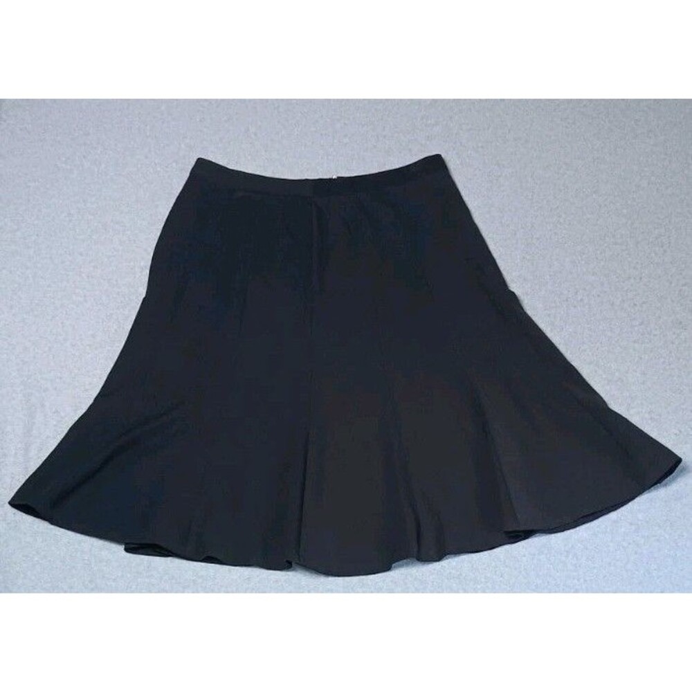 East 5th Flared Trumpet Gored Mermaid Skirt 12 Black Office Siren Minimalist Y2K